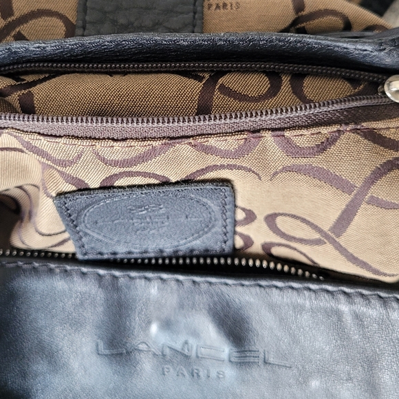 LANCEL Paris Black Leather Designer Purse - Picture 9 of 16